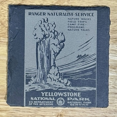 Engraved slate coaster example 7